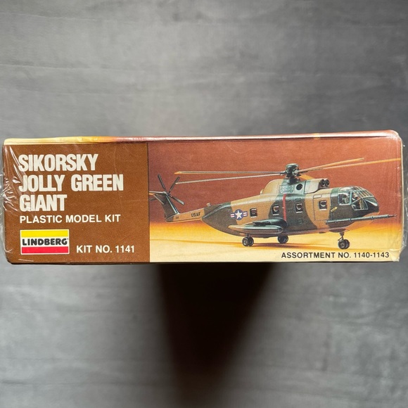 Lindberg Plastic Snap Fit Sikorsky Jolly Green Giant 1/72 Scale Model Kit 1982 - Picture 6 of 6
